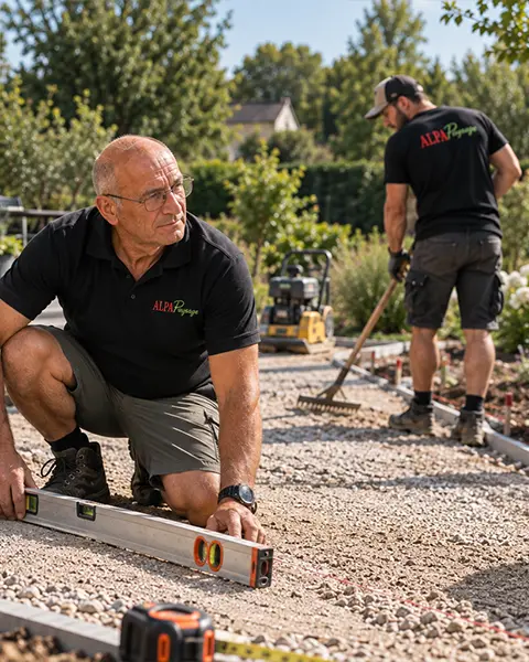 Plantations réalisées par ALPA Paysage le long d’un nouvel aménagement dans le Loir-et-Cher
