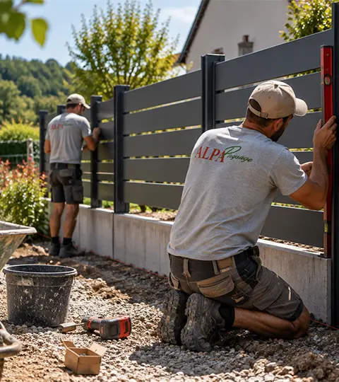 Clôtures, allées et terrasses aménagées dans le Loir-et-Cher